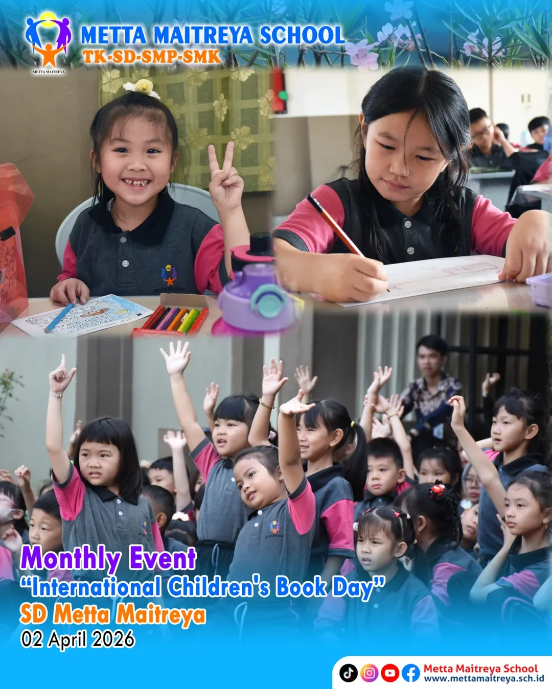 Monthly Event - Internasional Children Book Day - Metta Maitreya Primary School
